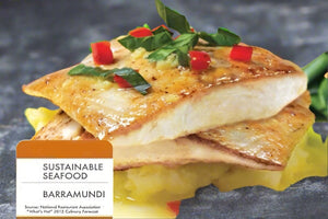 Barramundi cooked with red pepper